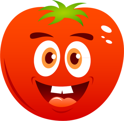 tomate - légume - alimentation - smiley émoticône émoji cartoon clipart illustration - artémotic
