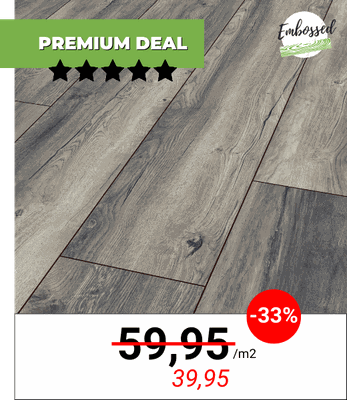 Premium Deal Laminaat Donderkgrijs Eiken XL