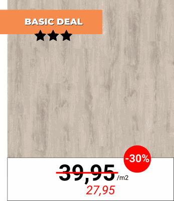 Basic Deal Laminaat Licht grijs eiken