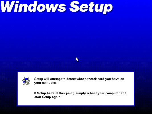 Nach einem Neustart erstrahlt die Installation.