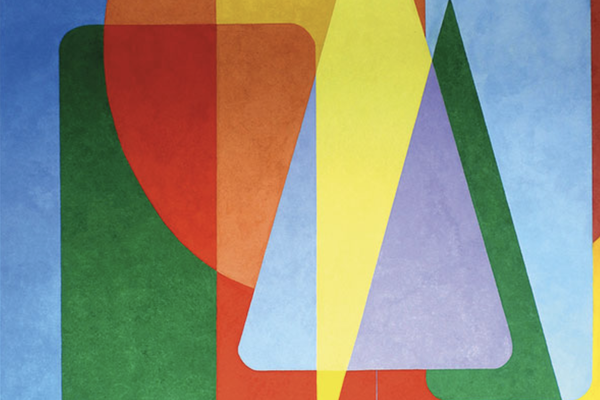 Delaram Homayouni - 2023 Utopia lll 140 cm x 100 cm Gemagerte Ölfarbe auf Leinwand