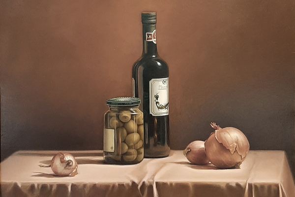 Delaram Homayouni - 2010 Stilleben II Ölfarbe auf Leinwand 51 × 47 cm