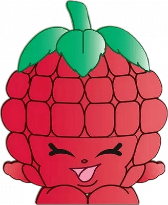 framboise [Shopkins] - fruit - alimentation - smiley émoticône émoji cartoon clipart illustration - artémotic