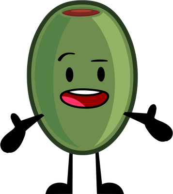 olive - fruit - alimentation - smiley émoticône émoji cartoon clipart illustration - artémotic