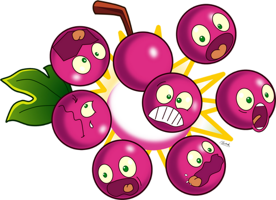fruit [Plants vs Zombies] - alimentation - smiley émoticône émoji cartoon clipart illustration - artémotic