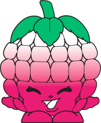 framboise [Shopkins] - fruit - alimentation - smiley émoticône émoji cartoon clipart illustration - artémotic