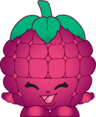 framboise [Shopkins] - fruit - alimentation - smiley émoticône émoji cartoon clipart illustration - artémotic