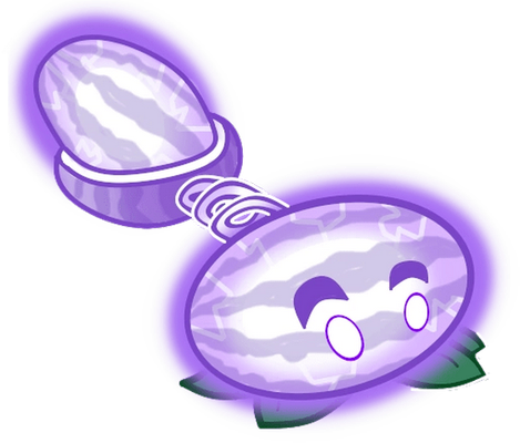 pastèque [Plants vs Zombies] - fruit - alimentation - smiley émoticône émoji cartoon clipart illustration - artémotic
