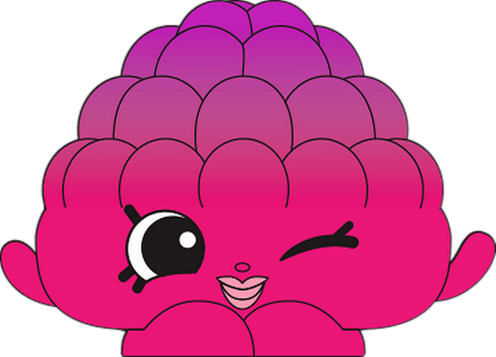 framboise [Shopkins] - fruit - alimentation - smiley émoticône émoji cartoon clipart illustration - artémotic