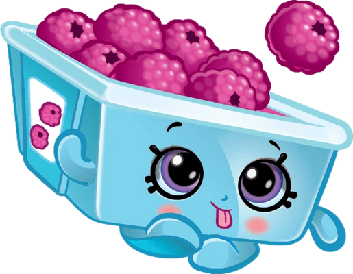 framboise [Shopkins] - fruit - alimentation - smiley émoticône émoji cartoon clipart illustration - artémotic