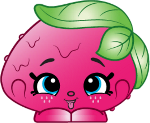 fraise [Shopkins] - fruit - alimentation - smiley émoticône émoji cartoon clipart illustration - artémotic