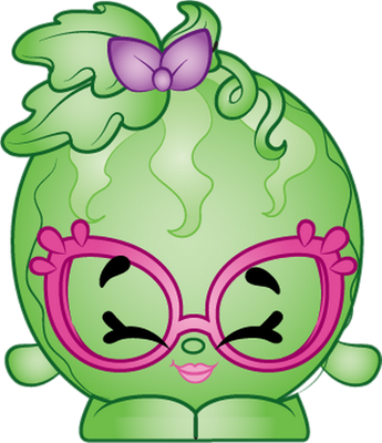 pastèque [Shopkins] - fruit - alimentation - smiley émoticône émoji cartoon clipart illustration - artémotic