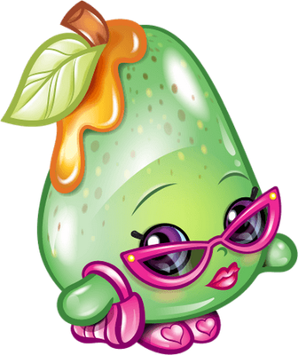 fruit [Shopkins] - alimentation - smiley émoticône émoji cartoon clipart illustration - artémotic
