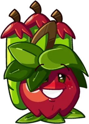 fruit [Plants vs Zombies] - alimentation - smiley émoticône émoji cartoon clipart illustration - artémotic