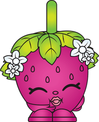 fraise [Shopkins] - fruit - alimentation - smiley émoticône émoji cartoon clipart illustration - artémotic