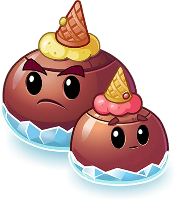 fruit [Plants vs Zombies] - alimentation - smiley émoticône émoji cartoon clipart illustration - artémotic