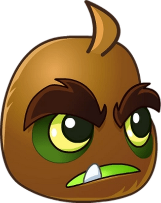 fruit [Plants vs Zombies] - alimentation - smiley émoticône émoji cartoon clipart illustration - artémotic
