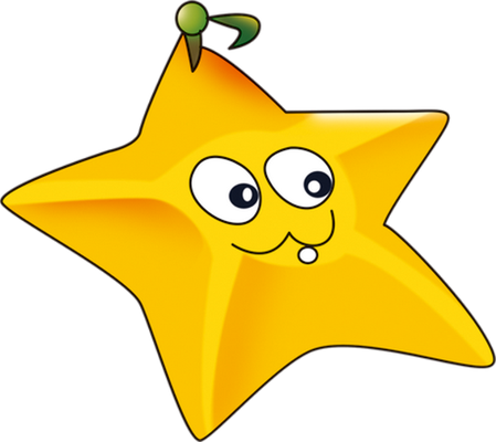 carambole  [Plants vs Zombies] - fruit - alimentation - smiley émoticône émoji cartoon clipart illustration - artémotic