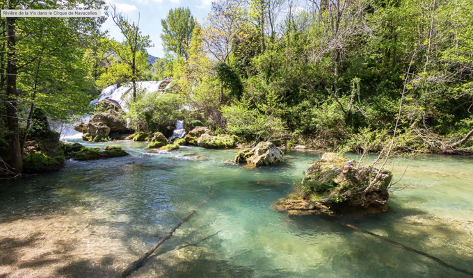 Rivière de La Vis dans le cirque de Navacelles