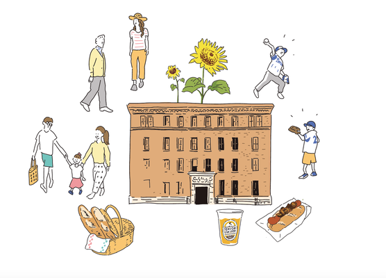 横浜市交通局広報誌「ぐるっと」挿絵イラスト