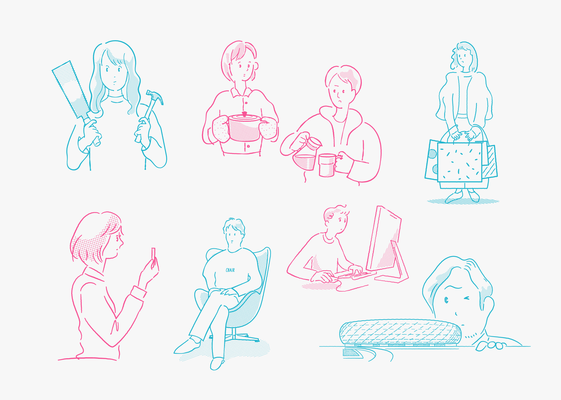 FDS入学案内パンフレット2017イラスト