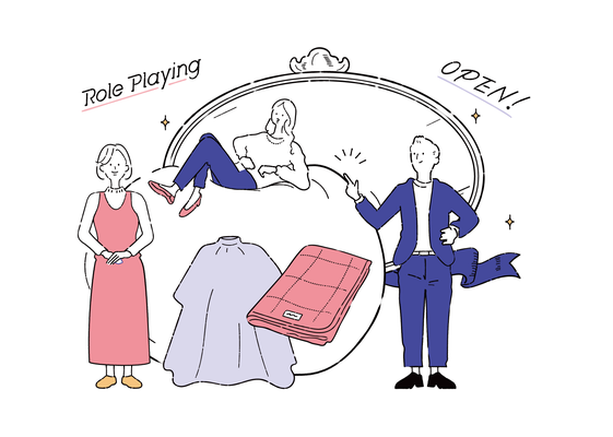 サロン接遇動画イラスト | 制作:KB. PLANNING INTERNATIONAL | MILBON