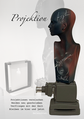 UpcyclingSkulptur "Projektion", ca. 82cm hoch