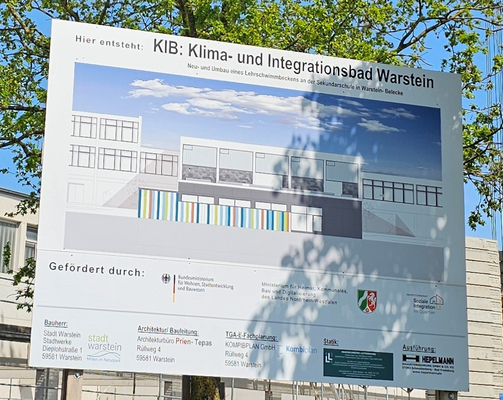 Baustelle Kima und Integrationsbad in Belecke 2024