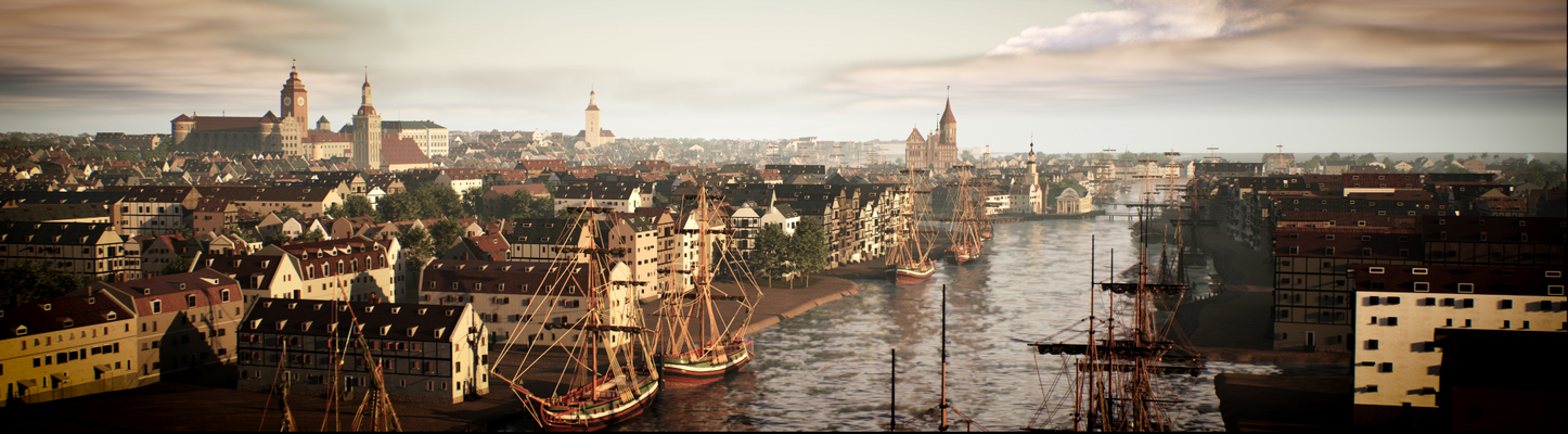 In der Ausstellung wird durch eine aufwändige Rekonstruktion das historische Königsberg der Kantischen Zeit dank virtueller Realität erlebbar - hochaufgelöst und in 3D.  