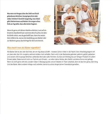 Ausbildungsinfos Bäckerlehrling