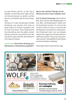 Dormiente Naturschlafsysteme Tischlerei Wolff - Heeslingen