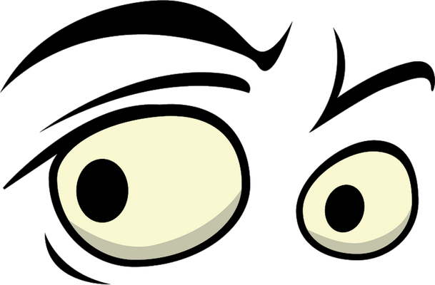 œil - expression - émoticônes - smiley émoticône émoji cartoon clipart illustration - artémotic