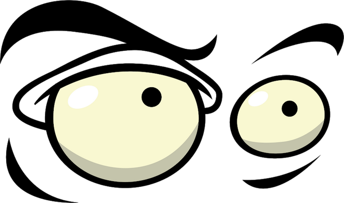 œil - expression - émoticônes - smiley émoticône émoji cartoon clipart illustration - artémotic