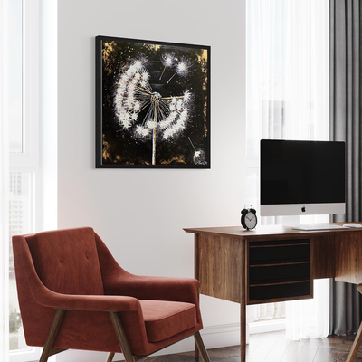 Pusteblume in gold - verkauft
