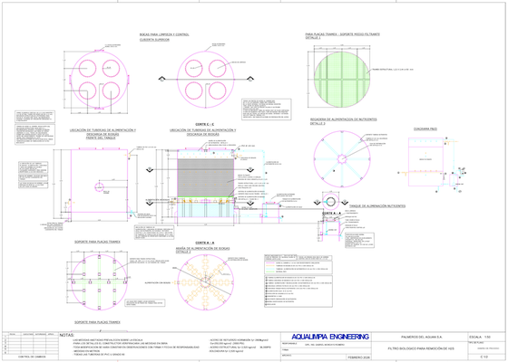 Final design H2S removal filter