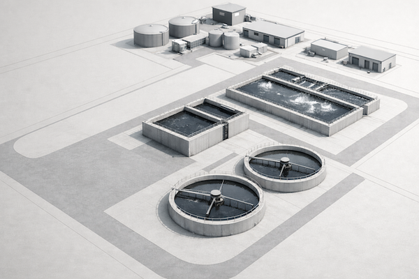 WWTP optimized with a AD system 