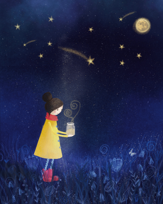 Sternschnuppenduft, Illustration, Inge Hauser