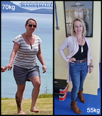 Von der Raupe zum Schmetterling ist das Prinzip von Trans4matix. Unsere Nicole Lüdemann  hat alles richtig gemacht, auf ihren Coach Rocco Montana  gehört, ihre Ernährung erfolgreich angepasst und hat das ganze mit den T4X – Produkten optimal unterstützt. 