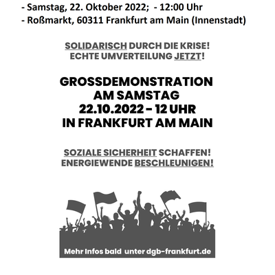 Solidarisch durch die Krise!