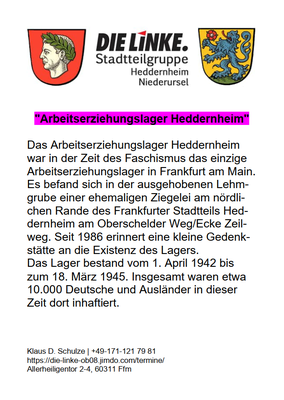 Arbeitserziehungslager Heddernheim (Text)