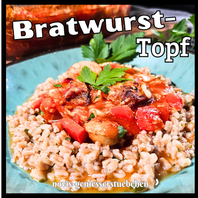 Die Bratwurst aus dem Ofen