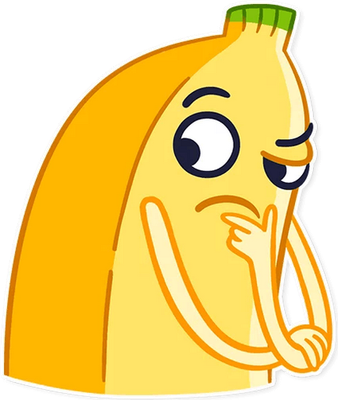 banane - fruit - alimentation - smiley émoticône émoji cartoon clipart illustration - artémotic