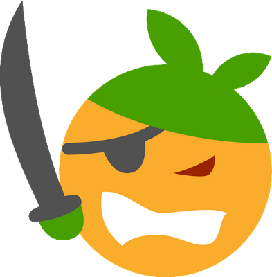 orange - fruit - alimentation - smiley émoticône émoji cartoon clipart illustration - artémotic