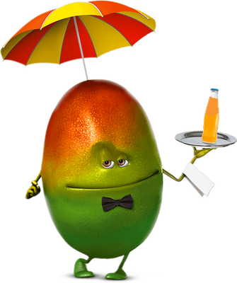 mangue - fruit - alimentation - smiley émoticône émoji cartoon clipart illustration - artémotic