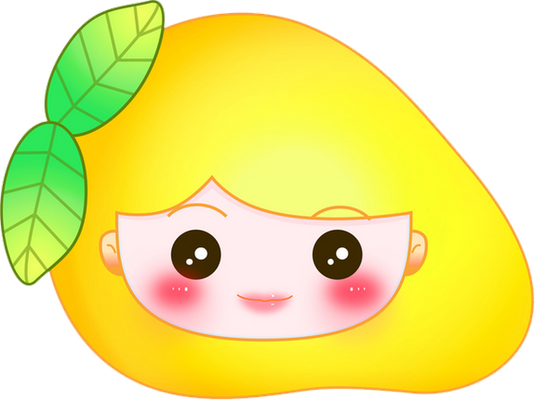 mangue - fruit - alimentation - smiley émoticône émoji cartoon clipart illustration - artémotic