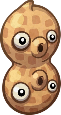 cacahuète - fruit - alimentation - smiley émoticône émoji cartoon clipart illustration - artémotic
