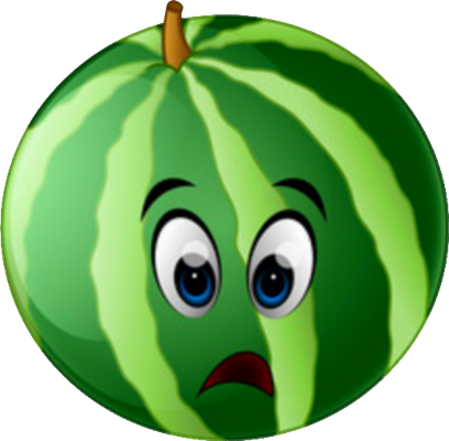 pastèque - fruit - alimentation - smiley émoticône émoji cartoon clipart illustration - artémotic