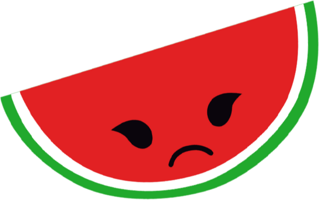 pastèque - fruit - alimentation - smiley émoticône émoji cartoon clipart illustration - artémotic