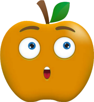 pomme - fruit - alimentation - smiley émoticône émoji cartoon clipart illustration - artémotic