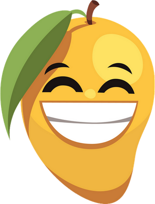 mangue - fruit - alimentation - smiley émoticône émoji cartoon clipart illustration - artémotic